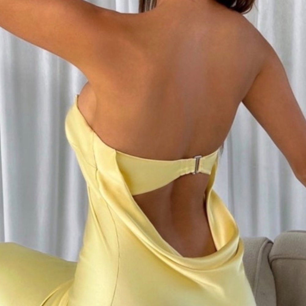 Babyboo Rheanna Maxi Dress - Lemon - Picture 3 of 3